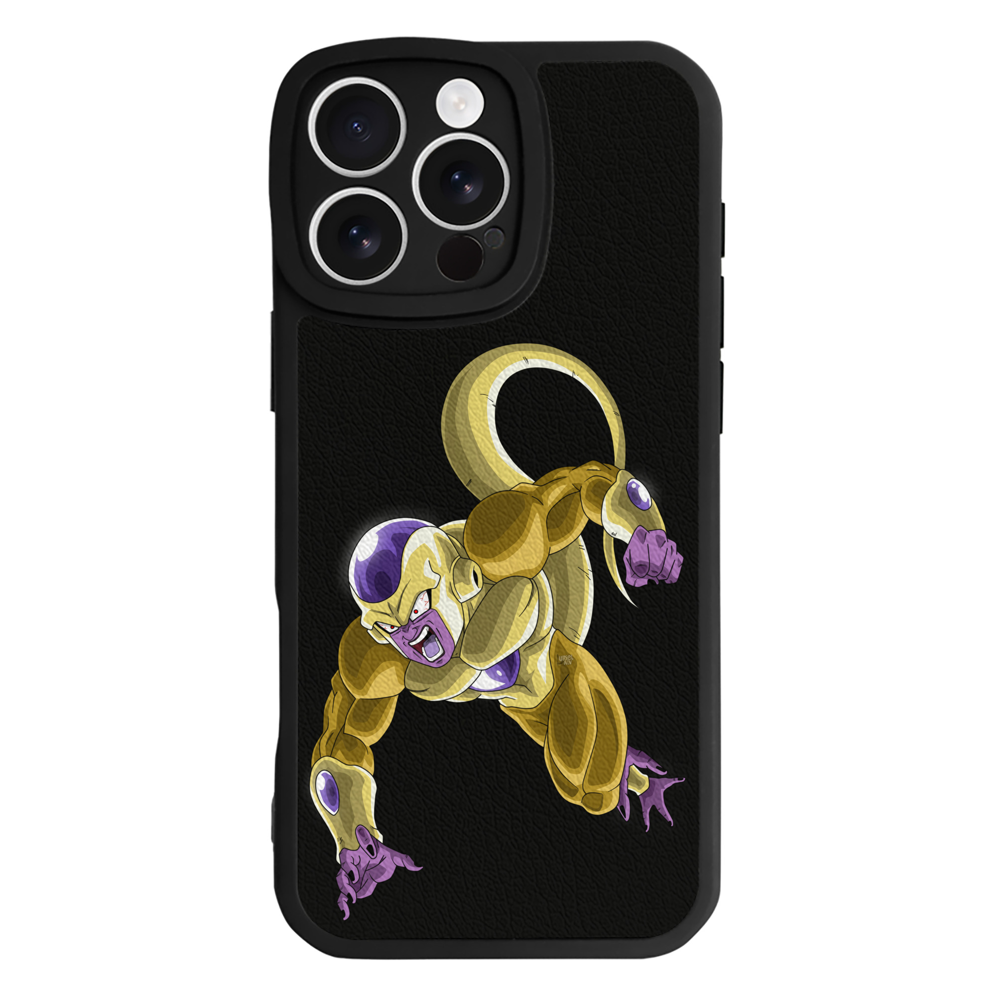 （画像用） ドラゴンボール フリーザ DRAGON BALL Frieza 【iPhone 16シリーズ対応】シリコンスマホケース（レザー調） 材質：シリコン